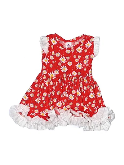 Pre-owned Assorted Brands Kids' Dress In Red