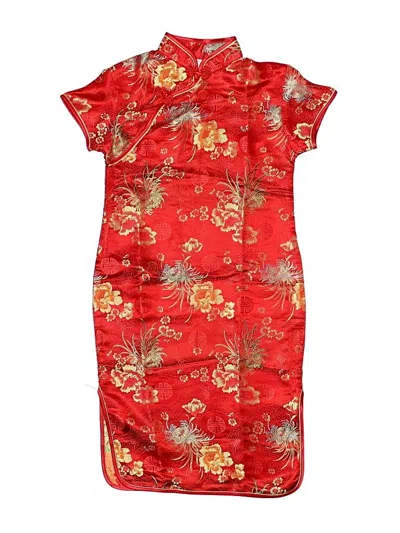 Pre-owned Assorted Brands Kids' Dress In Red