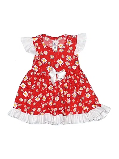 Pre-owned Assorted Brands Kids' Dress In Red