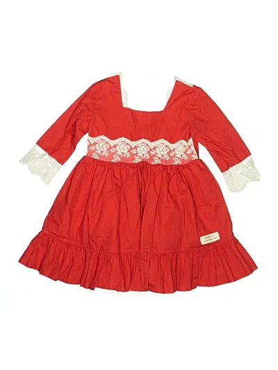 Pre-owned Assorted Brands Kids' Dress In Red
