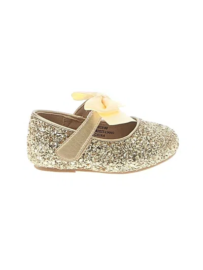 Pre-owned Assorted Brands Kids' Dress Shoes In Gold