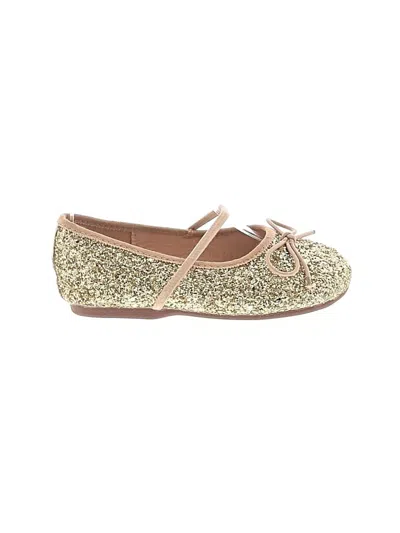Pre-owned Assorted Brands Kids' Dress Shoes In Gold