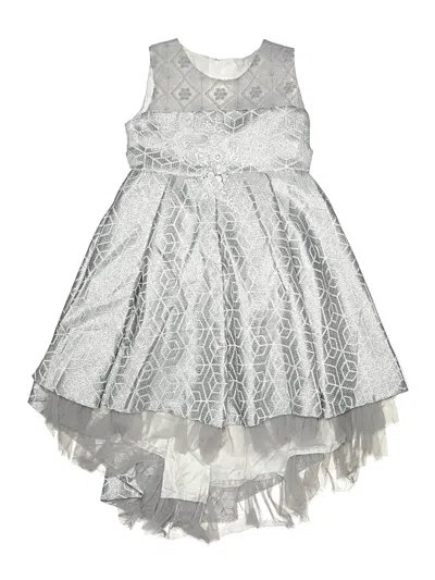 Pre-owned Assorted Brands Kids' Dress In Silver