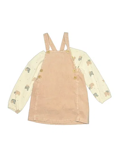 Pre-owned Assorted Brands Kids' Dress In Tan