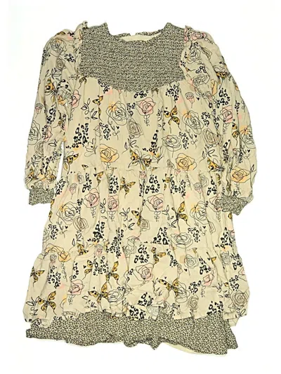 Pre-owned Assorted Brands Kids' Dress In Tan