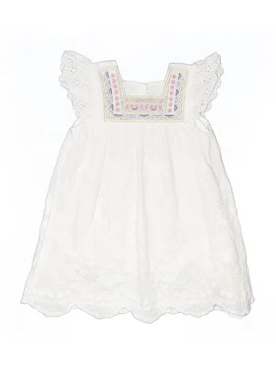 Pre-owned Assorted Brands Kids' Dress In White