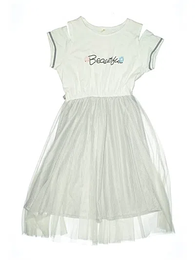 Pre-owned Assorted Brands Kids' Dress In White