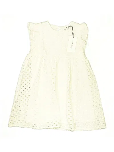 Pre-owned Assorted Brands Kids' Dress In White