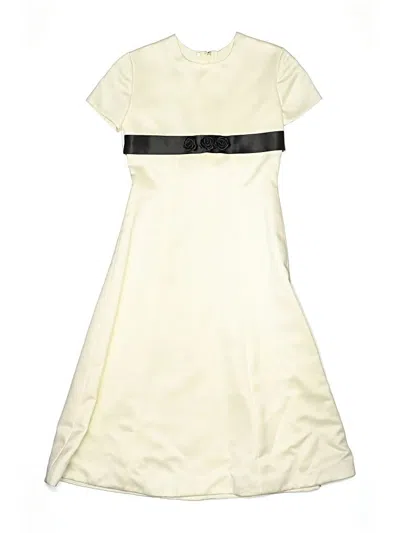 Pre-owned Assorted Brands Kids' Dress In White