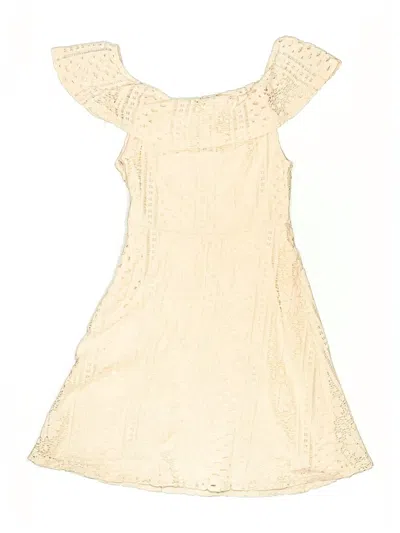 Pre-owned Assorted Brands Kids' Dress In White