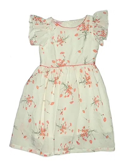 Pre-owned Assorted Brands Kids' Dress In White