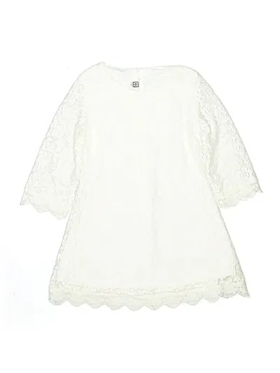 Pre-owned Assorted Brands Kids' Dress In White