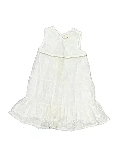 Pre-owned Assorted Brands Kids' Dress In White