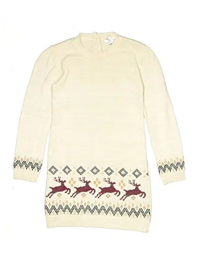 Pre-owned Assorted Brands Kids' Dress In White