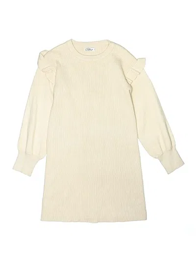 Pre-owned Assorted Brands Kids' Dress In White