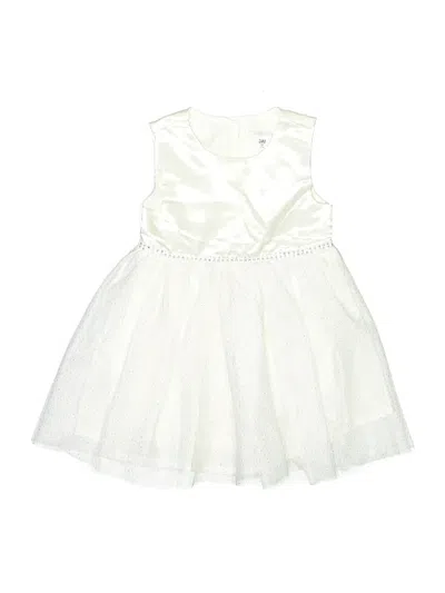 Pre-owned Assorted Brands Kids' Dress In White