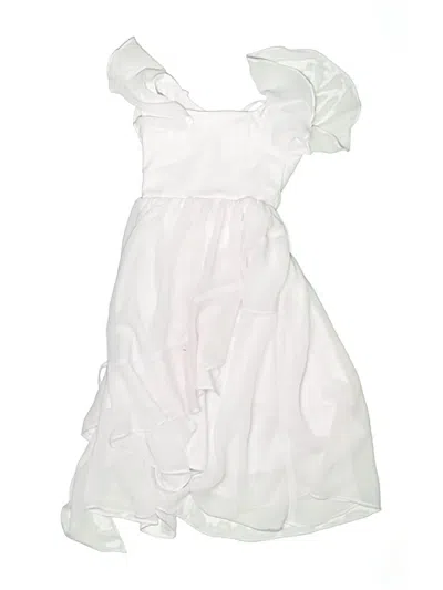 Pre-owned Assorted Brands Kids' Dress In White