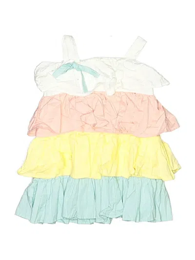 Pre-owned Assorted Brands Kids' Dress In White