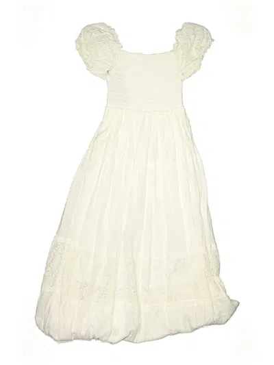 Pre-owned Assorted Brands Kids' Dress In White