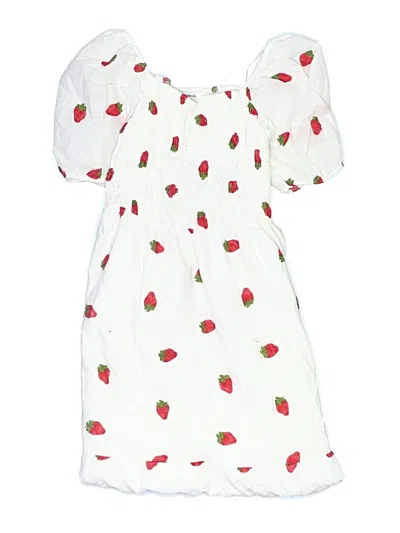 Pre-owned Assorted Brands Kids' Dress In White