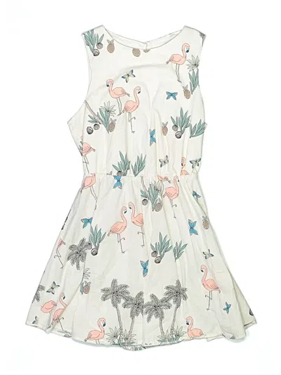 Pre-owned Assorted Brands Kids' Dress In White
