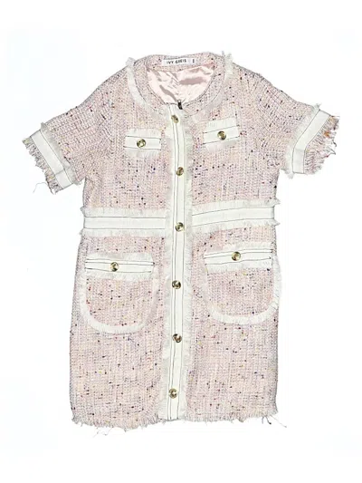 Pre-owned Assorted Brands Kids' Dress In White