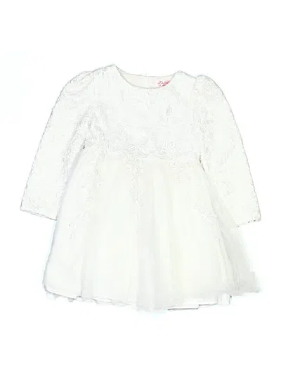 Pre-owned Assorted Brands Kids' Dress In White