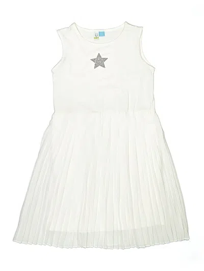 Pre-owned Assorted Brands Kids' Dress In White