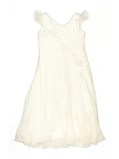 Pre-owned Assorted Brands Kids' Dress In White