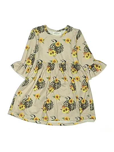 Pre-owned Assorted Brands Kids' Dress In Yellow