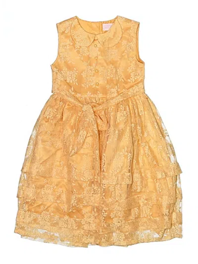 Pre-owned Assorted Brands Kids' Dress In Yellow