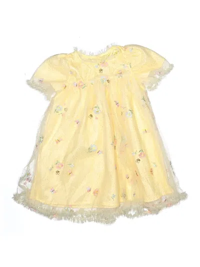 Pre-owned Assorted Brands Kids' Dress In Yellow