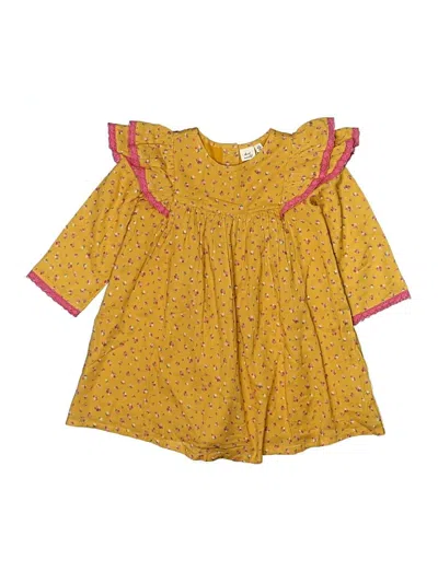 Pre-owned Assorted Brands Kids' Dress In Yellow