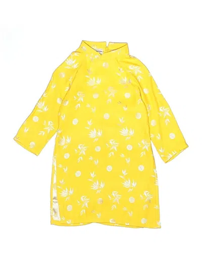 Pre-owned Assorted Brands Kids' Dress In Yellow