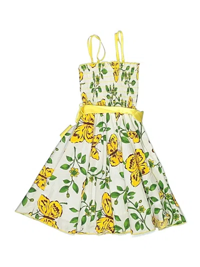 Pre-owned Assorted Brands Kids' Dress In Yellow