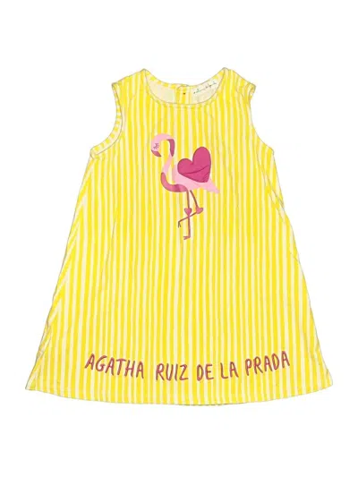 Pre-owned Assorted Brands Kids' Dress In Yellow