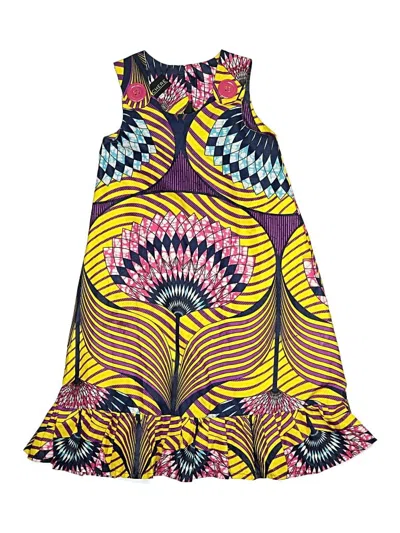 Pre-owned Assorted Brands Kids' Dress In Yellow