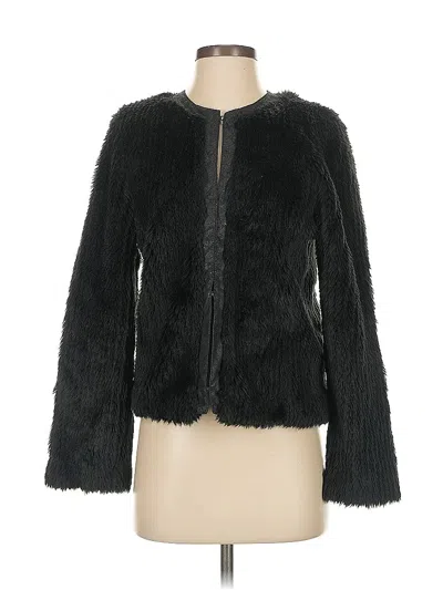 Pre-owned Assorted Brands Faux Fur Jacket In Black
