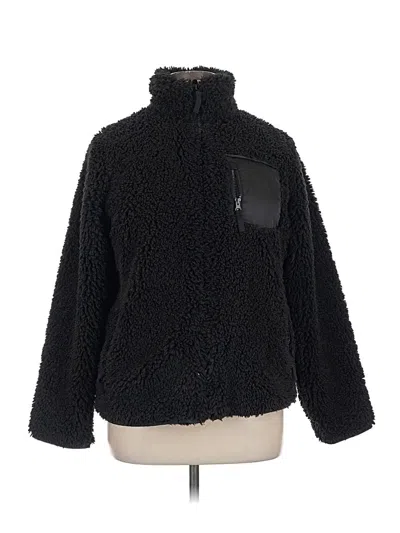 Pre-owned Assorted Brands Faux Fur Jacket In Black