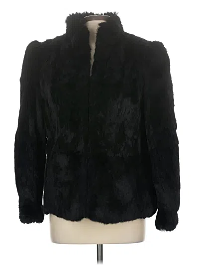 Pre-owned Assorted Brands Faux Fur Jacket In Black