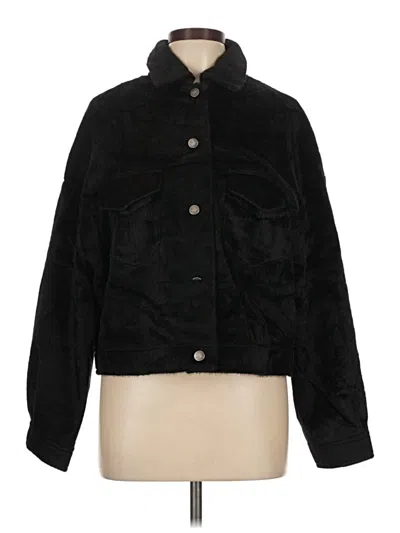 Pre-owned Assorted Brands Faux Fur Jacket In Black