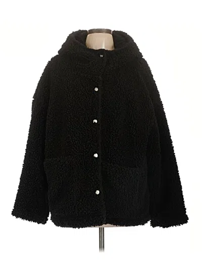 Pre-owned Assorted Brands Faux Fur Jacket In Black