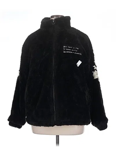 Pre-owned Assorted Brands Faux Fur Jacket In Black