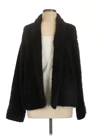 Pre-owned Assorted Brands Faux Fur Jacket In Black