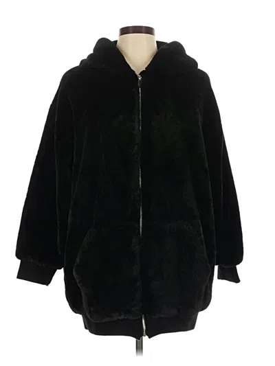 Pre-owned Assorted Brands Faux Fur Jacket In Black