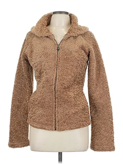 Pre-owned Assorted Brands Faux Fur Jacket In Brown
