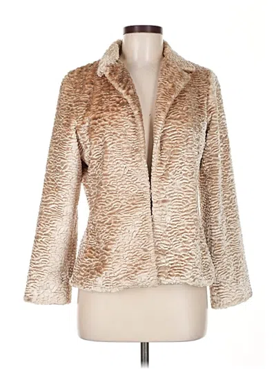 Pre-owned Assorted Brands Faux Fur Jacket In Brown