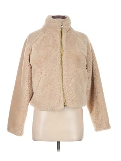 Pre-owned Assorted Brands Faux Fur Jacket In Brown