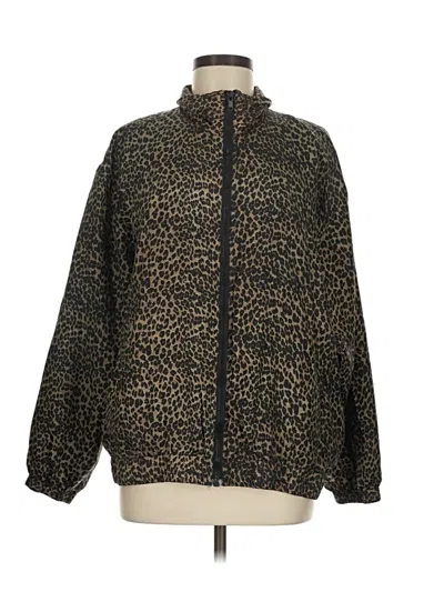 Pre-owned Assorted Brands Faux Fur Jacket In Gold