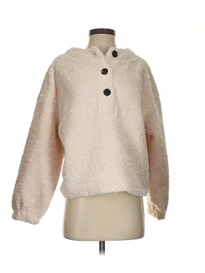Pre-owned Assorted Brands Faux Fur Jacket In Ivory
